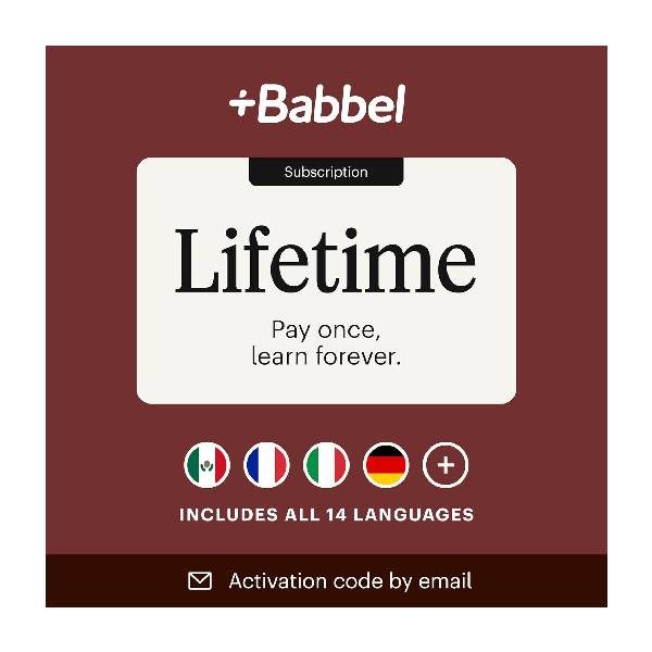 Babbel Lifetime Subscription, All 14 Languages